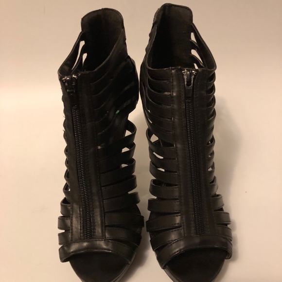 Cathy Jean cage leather heels - Picture 2 of 3